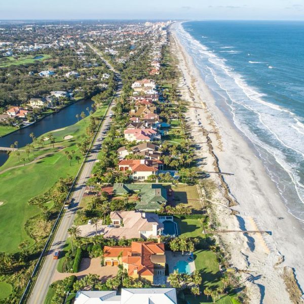 A beach town