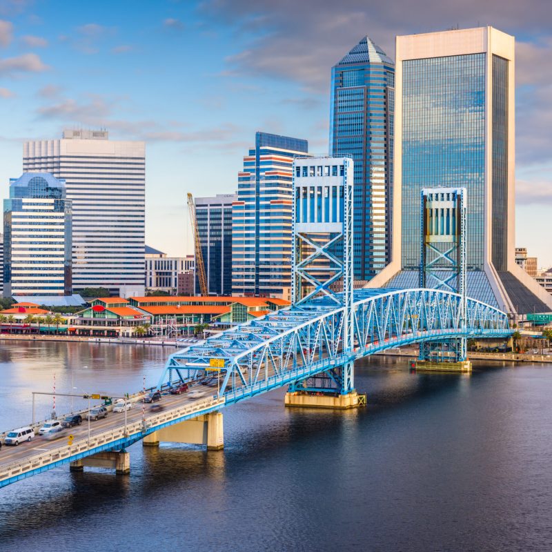 Jacksonville, Florida, USA Skyline Jacksonville, Florida, USA downtown skyline over St. Johns River.